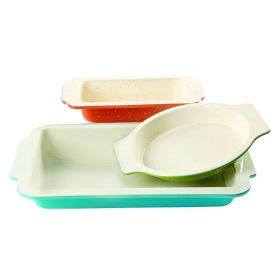 Gibson 3 Piece Bakeware Set Assorted Colors