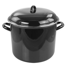 12 Quart Enamel on Steel Stock Pot with Lid