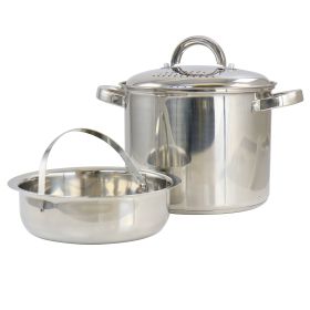 Oster 5 Quart Pasta Pot with Strainer Lid and Steamer Basket