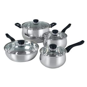 8 Piece Stainless Steel Cookware Set