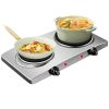 Double Hot Plate Electric Countertop Burner - 1800W