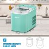 Countertop Ice Maker with LCD Display and Ice Scoop-Red