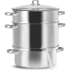 11 Quart Stainless Steel Steamer Fruit Vegetable Juicer