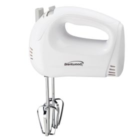 5-Speed Hand Mixer in White