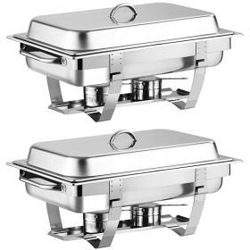 Stainless Steel Full-Size Twin Chafing Dishes