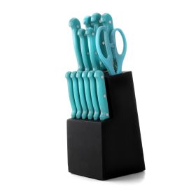 14 Piece Kitchen Knife Set in Teal