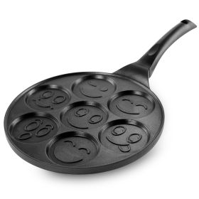 Happy Face Emoji 10.5 Inch  Aluminum Nonstick Pancake Maker Pan