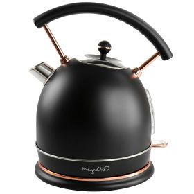 1.8 Liter Half Circle Electric Tea Kettle - Black