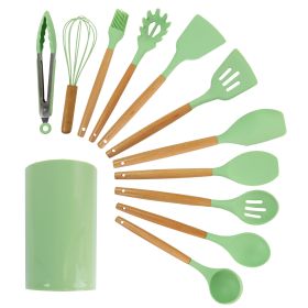 Silicone Cooking Utensils 12 pc Set Mint Green