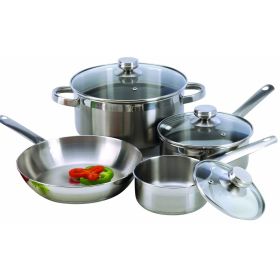 7-Piece Cookware Set - Stainless Steel