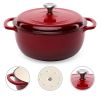 Large 6 Quart Dutch Oven - Red