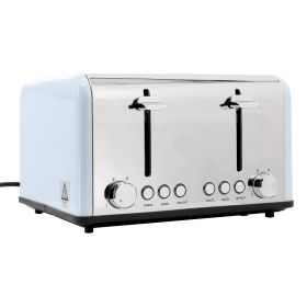 4-Slice Extra Wide Slot Toaster Light Blue