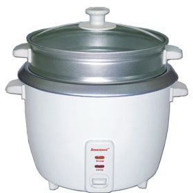 5 Cup Rice Cooker With Steamer - White