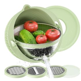 4 in 1 Colander with Mixing Bowl Set - Green