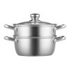 5 QT Stainless Steel Food Steamer with Lid