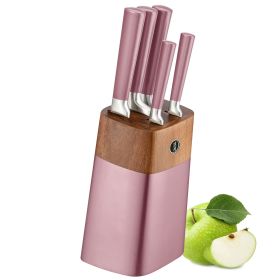 6 Pieces Professional Knife Set With Block