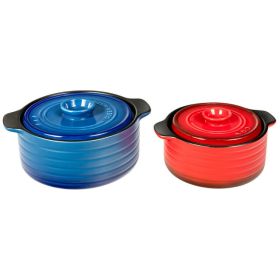 2 Pieces Ceramic Cookware Set with Lids