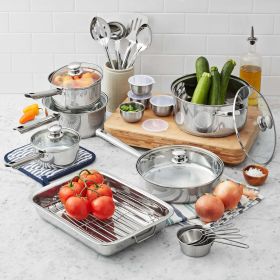 24-Piece Kitchen Set - Stainless Steel