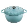 Enamel Cast Iron 6-Qt Dutch Oven - Turquoise