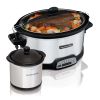 7 Quart Programmable Slow Cooker with Party Dipper - Stainless Steel