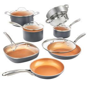 Diamond Pots and Pans Nonstick Cookware Set - 12 Pcs