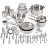 Cookware and Kitchen Combo Set - Stainless Steel