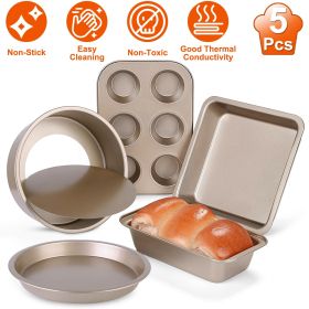 5Pcs Nonstick Bakeware Set