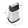 4 Sided Multi-functional Food Box Grater Stainless Steel