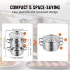 5 QT Stainless Steel Food Steamer with Lid