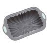 1pc Silicone Toast Cake Pan Rectangle Flower Shaped Cake Baking Pan Baking Tool Toast Pan Cake Mold - Grey