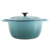 Enamel Cast Iron 6-Qt Dutch Oven - Turquoise