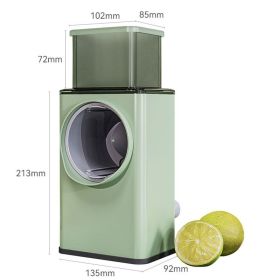 1pc Multi-functional Vegetable Cutter, Slicer, Grater  - Green