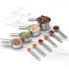 Stainless Steel Measuring Cups & Spoons Set