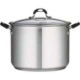 16 Quart Stainless Steel Covered Stock Pot