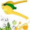 1pc; Lemon Lime Squeezer; Hand Juicer; Manual Press Citrus Juicer; No Seed 2 In 1 Double Layers Yellow Squeezer; Kitchen Gadgets; Home Kitchen Items