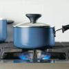 12pc Nonstick Aluminum Cookware Set with Tools - Blue