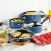 12pc Nonstick Aluminum Cookware Set with Tools - Blue