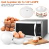 Microwave Egg Boiler Soft Medium Hard Egg Steamer - White