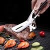 1pc Tong Flipping Spatula - Stainless Steel