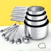 Stainless Steel Measuring Cups & Spoons Set