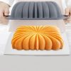 1pc Silicone Toast Cake Pan Rectangle Flower Shaped Cake Baking Pan Baking Tool Toast Pan Cake Mold - Grey