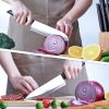 15 Pieces Kitchen Knife Set With Pine Block Holder