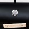 Outdoor Charcoal Grill and Smoker  - Black