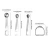 Stainless Steel Measuring Cups & Spoons Set