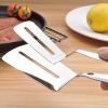 1pc Tong Flipping Spatula - Stainless Steel