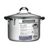 Stainless Steel 6 Quart Covered Lock-N-Drain  Stock Pot