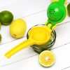 1pc; Lemon Lime Squeezer; Hand Juicer; Manual Press Citrus Juicer; No Seed 2 In 1 Double Layers Yellow Squeezer; Kitchen Gadgets; Home Kitchen Items