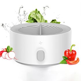 Portable Fruit Vegetable Washing Machine IPX7 Waterproof Rechargable Remove Reside Purifier Of Residues - White