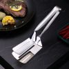 1pc Tong Flipping Spatula - Stainless Steel