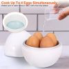 Microwave Egg Boiler Soft Medium Hard Egg Steamer - White